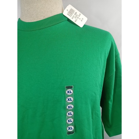 NWT Champs Sports T Shirt Men's Size XL Green Short Sleeve Cotton Shirt - Picture 7 of 8